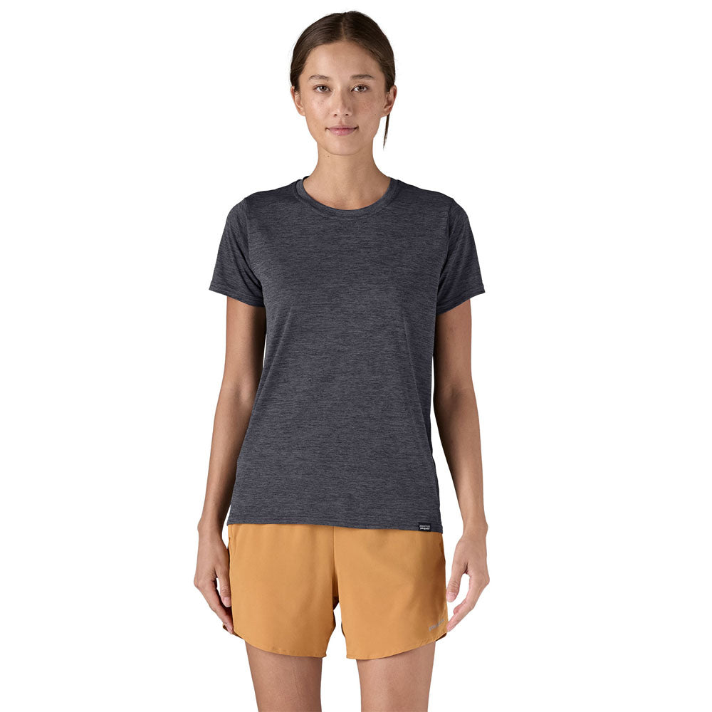 Patagonia Womens Capilene Cool Daily Shirt Smolder Blue - ight Smolder Blue X-Dye / L