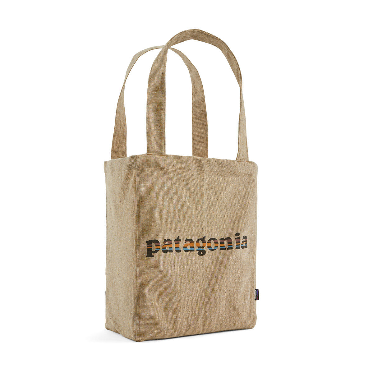 Patagonia Recycled Market Tote &#39;73 Text Logo: Classic Tan