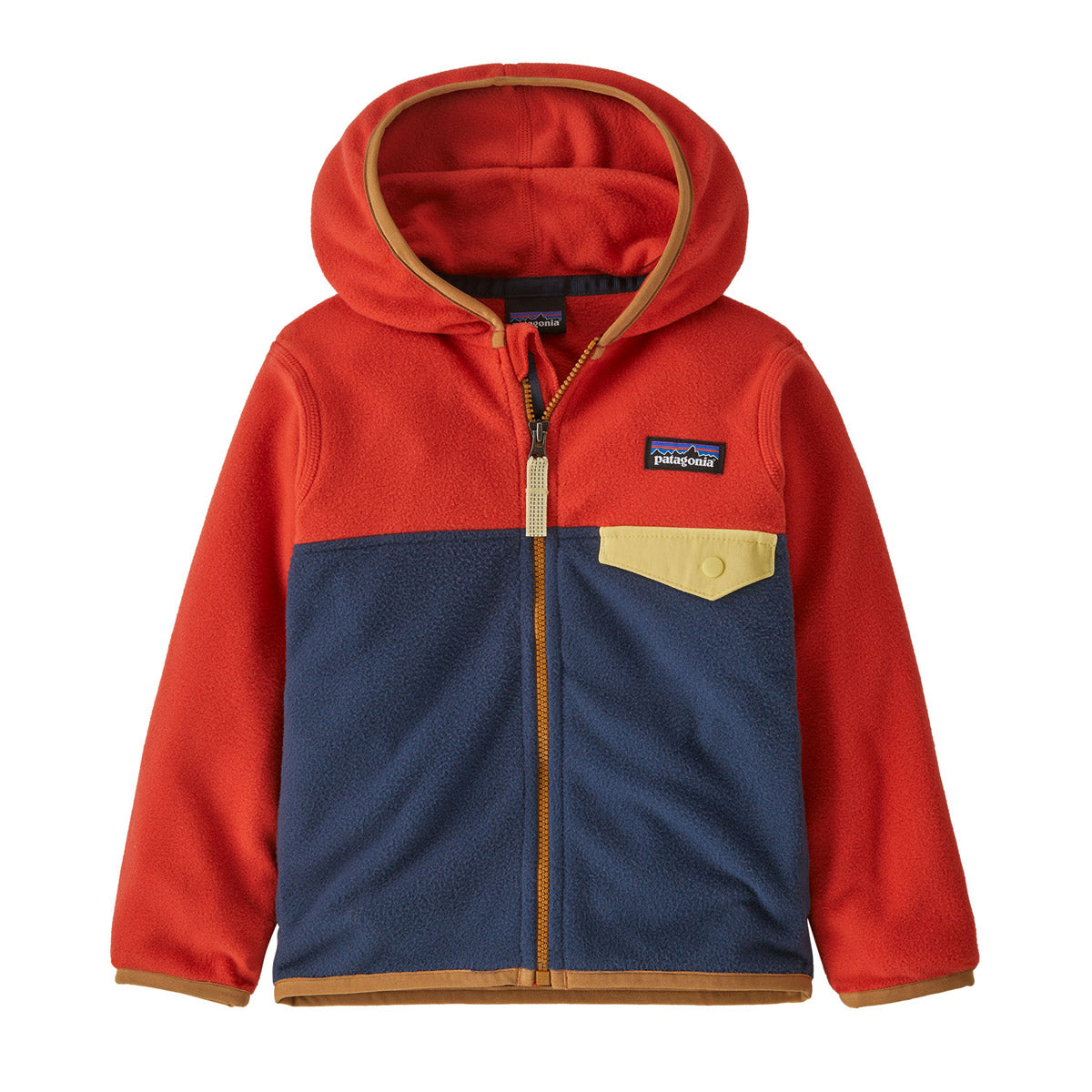 Patagonia Baby Micro D Snap-T Jacket New Navy w/Madder Red