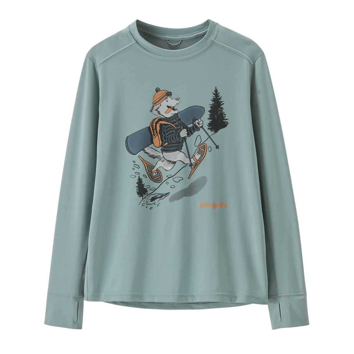 Patagonia Kids&#39; Long-Sleeved Capilene Silkweight T-Shirt Huskis: Thermal Blue