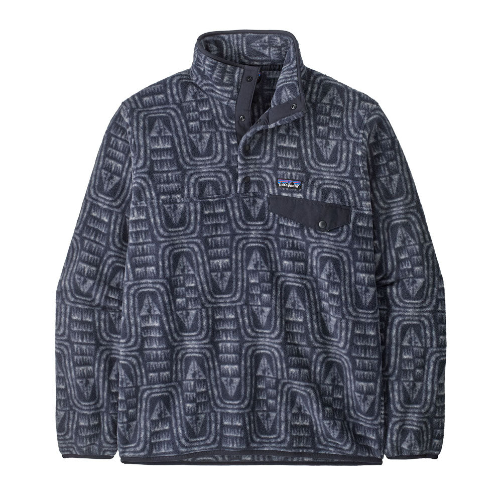 Patagonia Mens Lightweight Synchilla Snap-T Fleece Pullover Flow: Sunken Blue