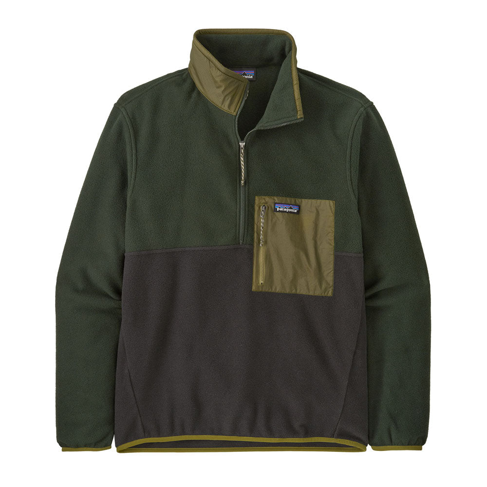 Patagonia Mens Microdini 1/2 Zip Pullover Black
