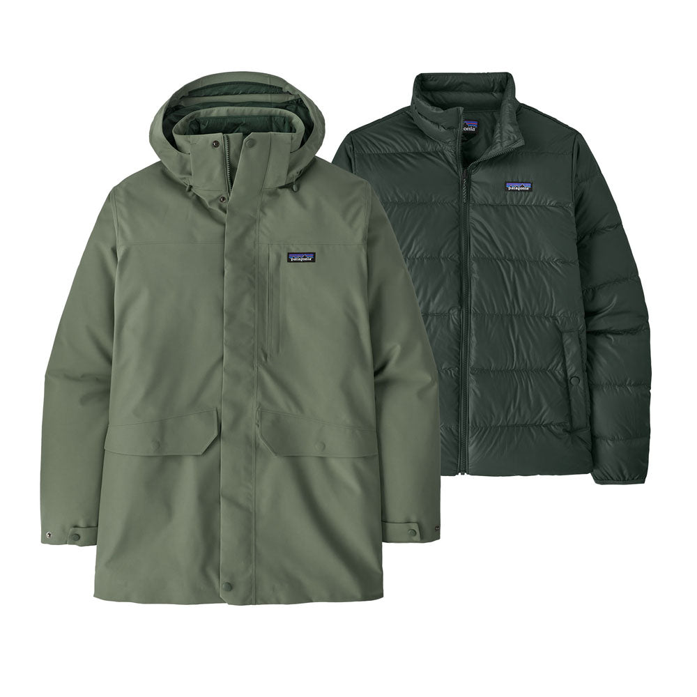 Patagonia Mens Tres 3-in-1 Parka Old Growth Green