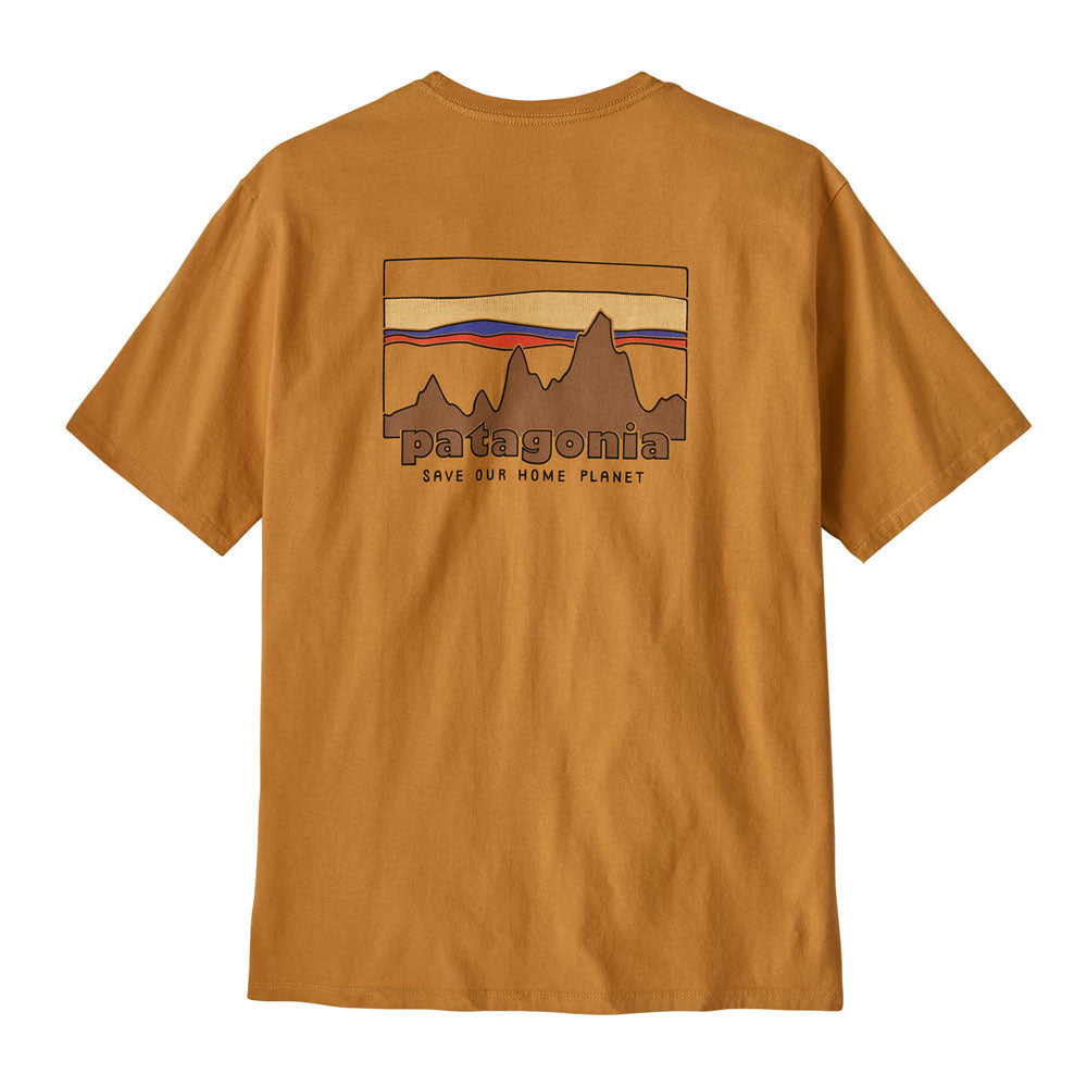 Patagonia Mens 73 Skyline Organic T-Shirt Talon Gold