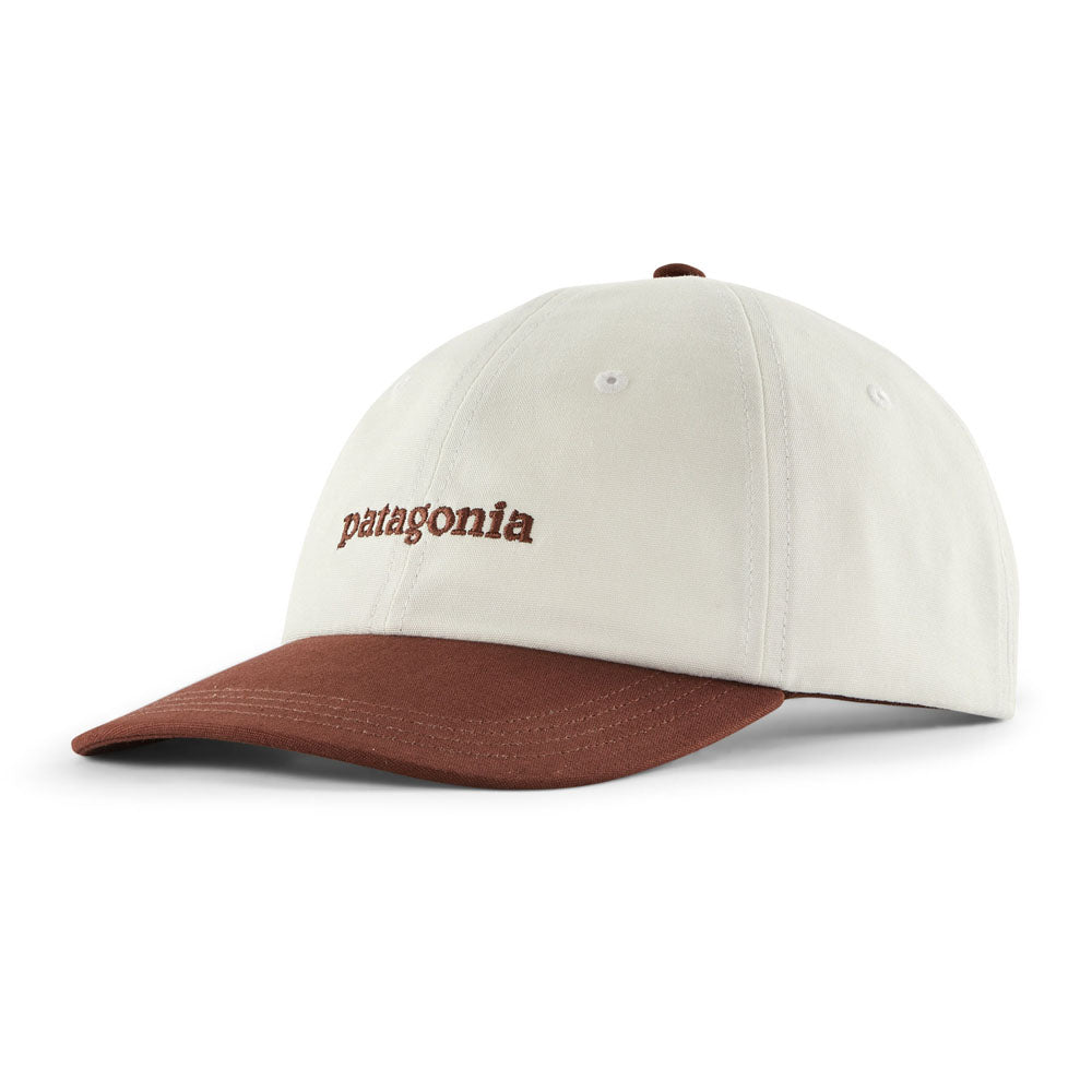Patagonia Fitz Roy Icon Trad Cap Text Logo: Dried Vanilla