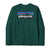 Patagonia Mens Long-Sleeved P-6 Logo Responsibili-Tee Cascade Green