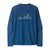 Patagonia Mens Long-Sleeved Capilene Cool Daily Graphic Shirt 73 kyline: Clement Blue X-Dye / S