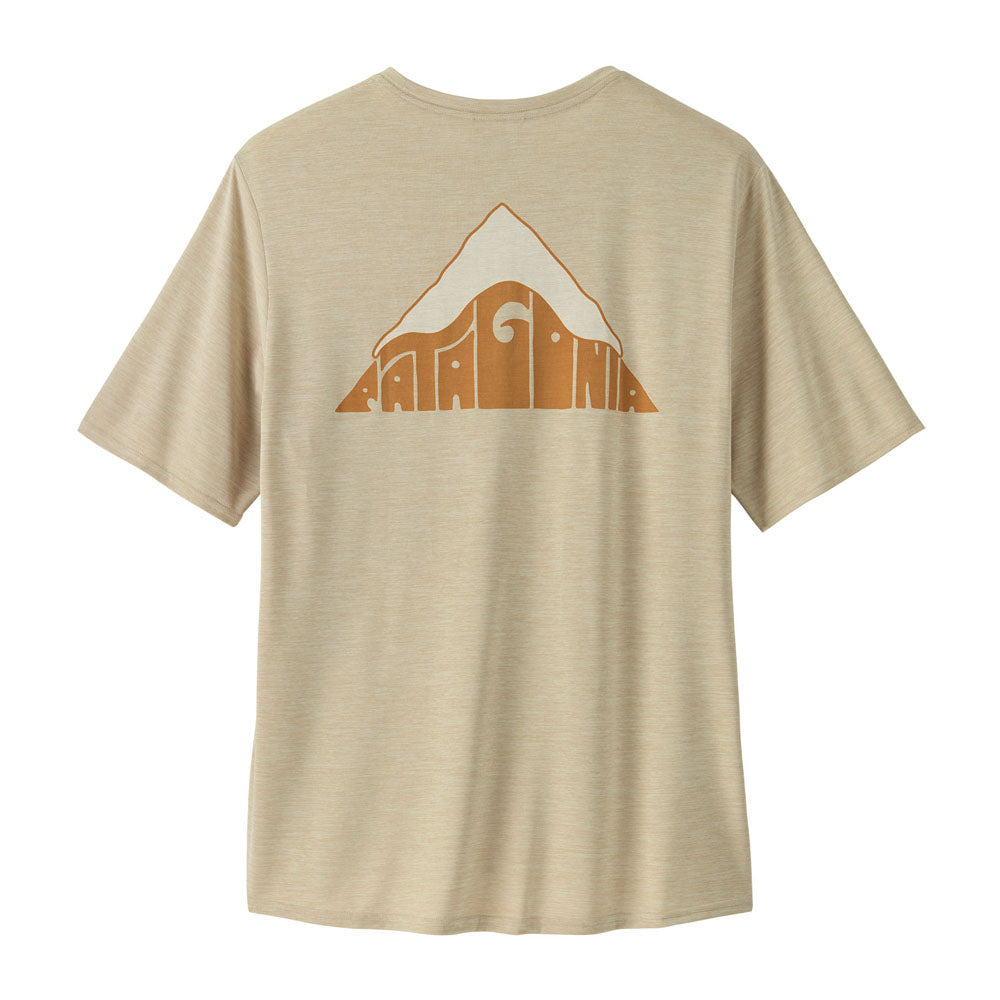 Patagonia Mens Capilene Cool Daily Graphic Shirt - Lands Driftways: Pumice X-Dye