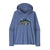 Patagonia Womens Capilene Cool Daily Graphic Hoody Fitz Roy Foliage: Current Blue X-Dye