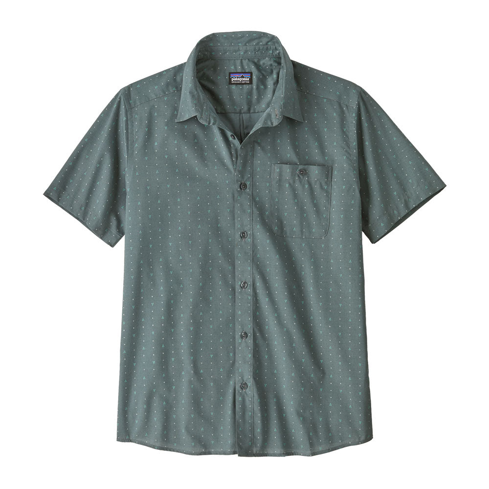 Patagonia Mens Go To Shirt ountain Flow: Plume Grey / M