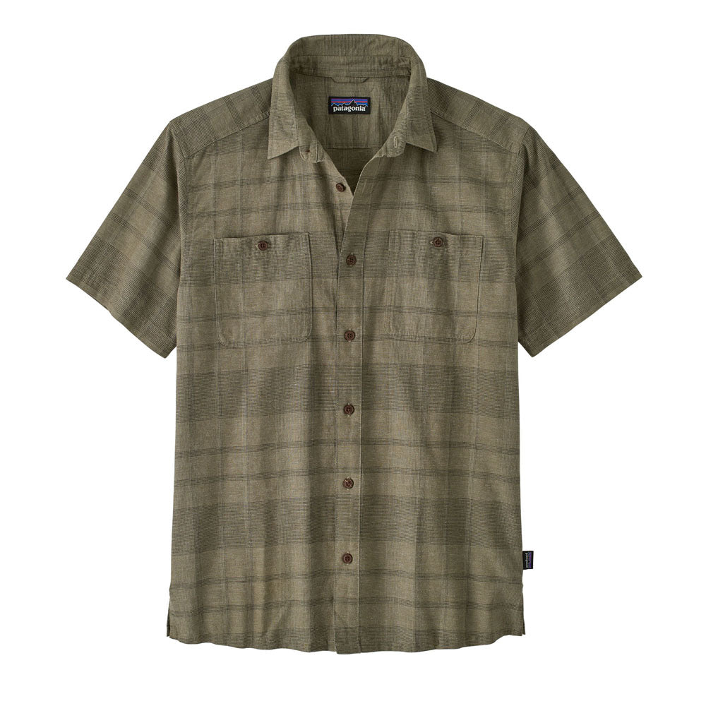 Patagonia Mens Back Step Shirt Shore Plaid: Basin Green