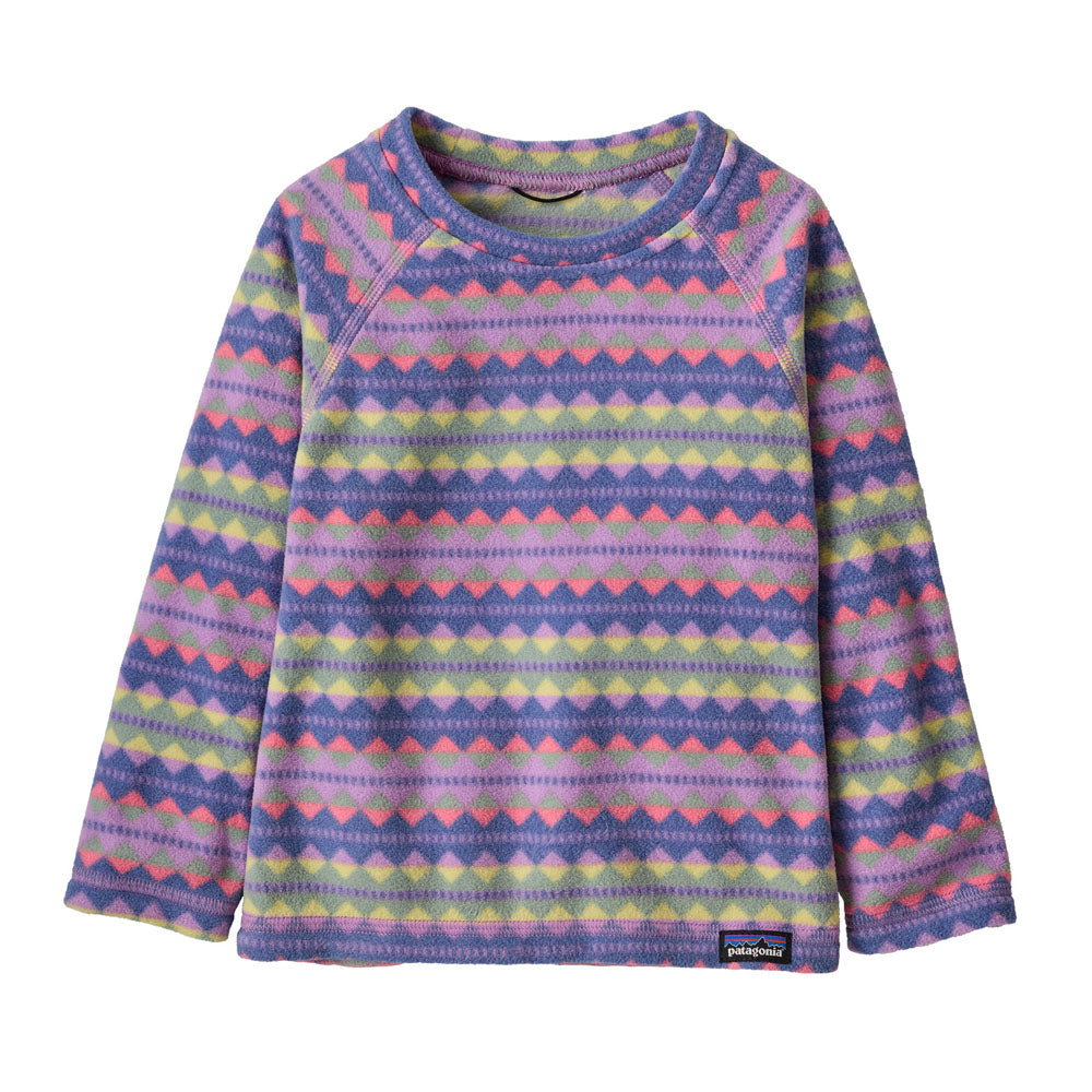 Patagonia Baby Micro D Crew Diamond Stripe: Brisk Purple