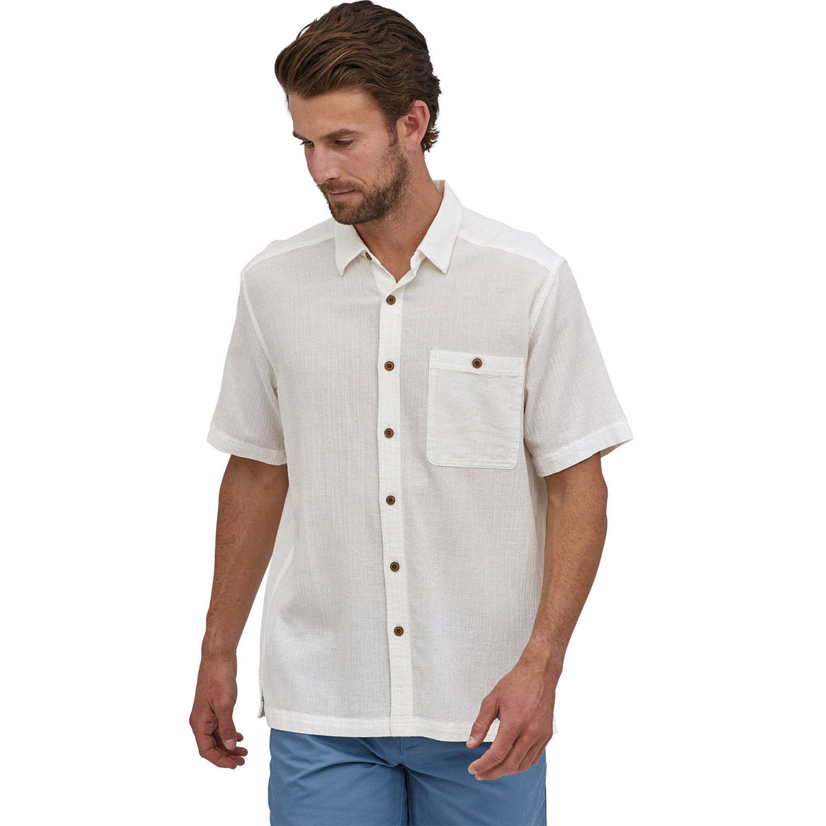 Patagonia Men's A/C Button Up Shirt White