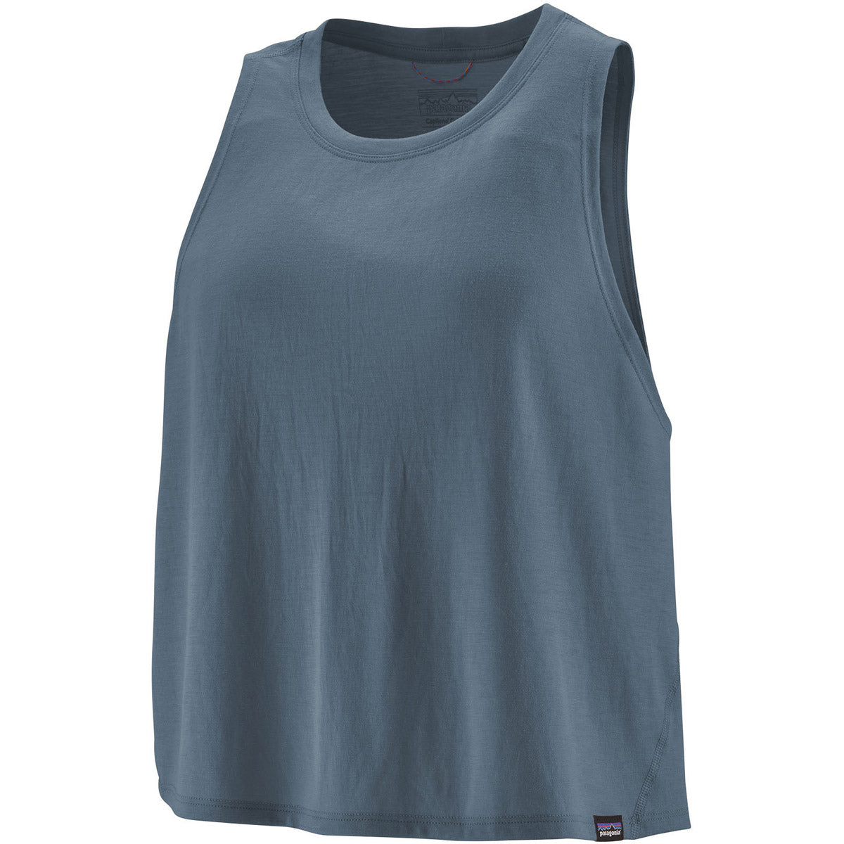Patagonia Women's Capilene Cool Trail Cropped Tank Top Utility Blue