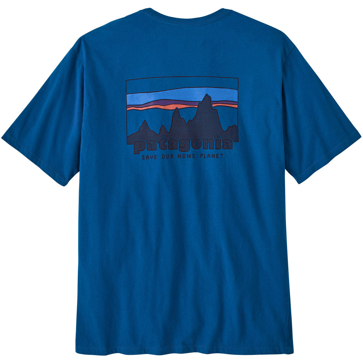 Patagonia Men&#39;s &#39;73 Skyline Organic T-Shirt Endless Blue