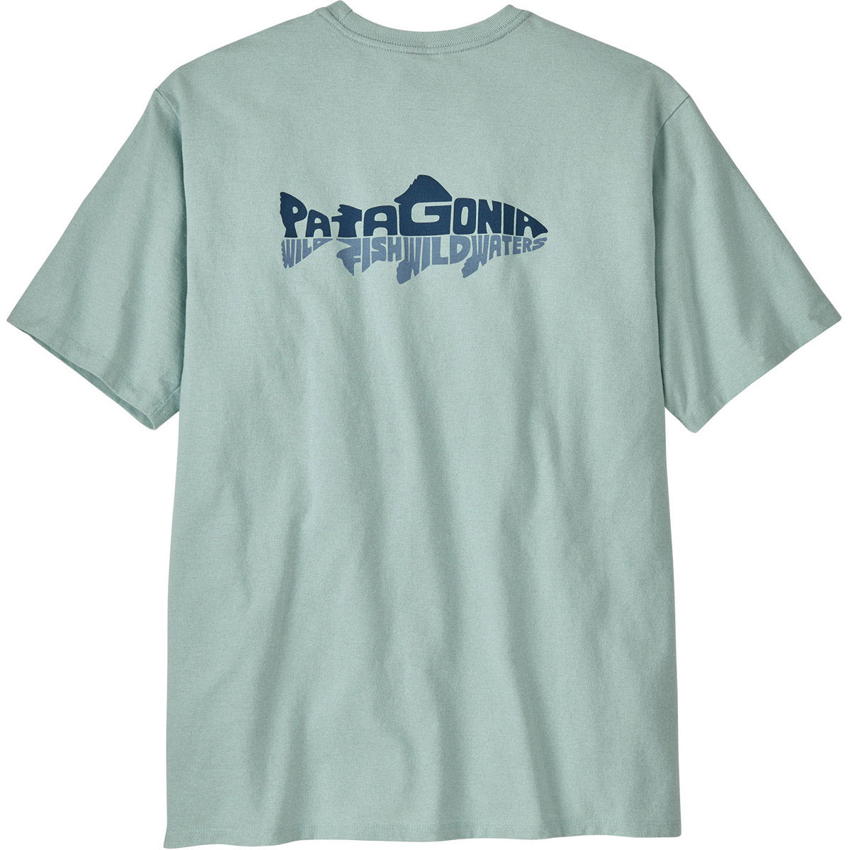 Patagonia Men&#39;s Wild Waterline Pocket Responsibili-Tee Wispy Green