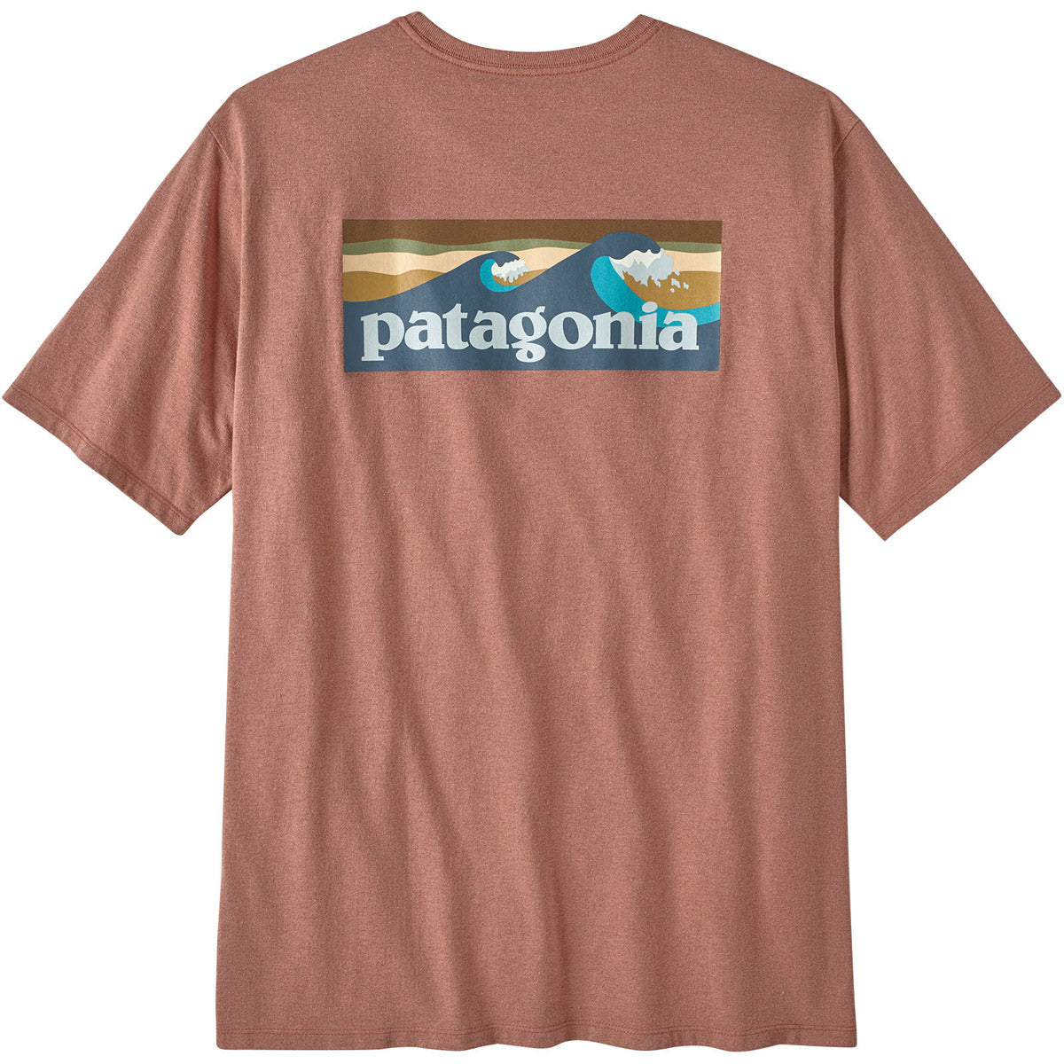 Patagonia Men&#39;s Boardshort Logo Pocket Responsibili-Tee Sienna Clay