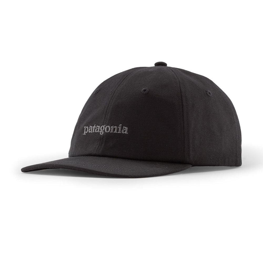 Patagonia Fitz Roy Icon Trad Cap Text Logo: Ink Black