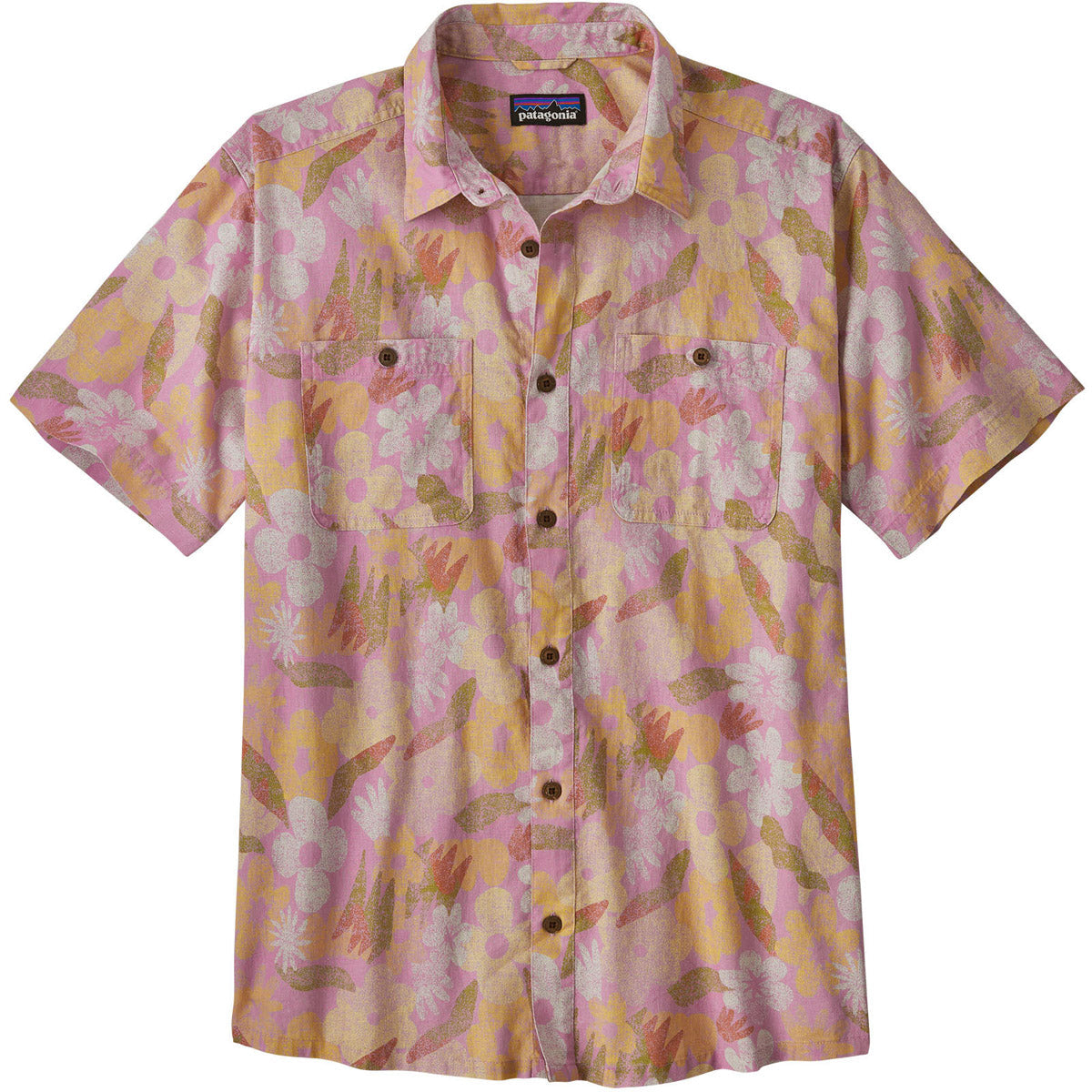 Patagonia Men&#39;s Back Step Shirt Channeling Spring: ilkweed Mauve / M