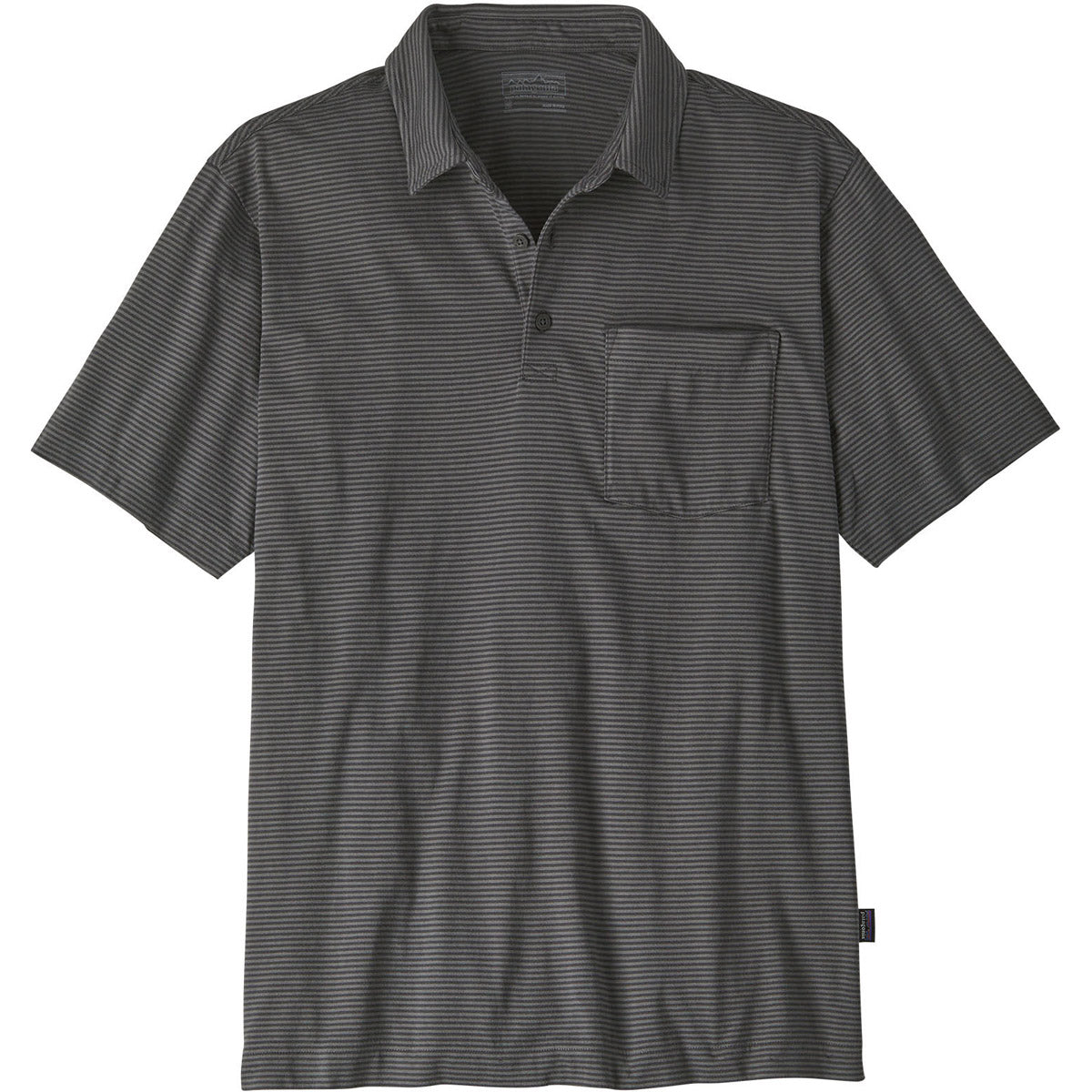 Patagonia Men&#39;s Cotton in Conversion Lightweight Pulloverlo Shirt Fathom Stripe: Forge Grey