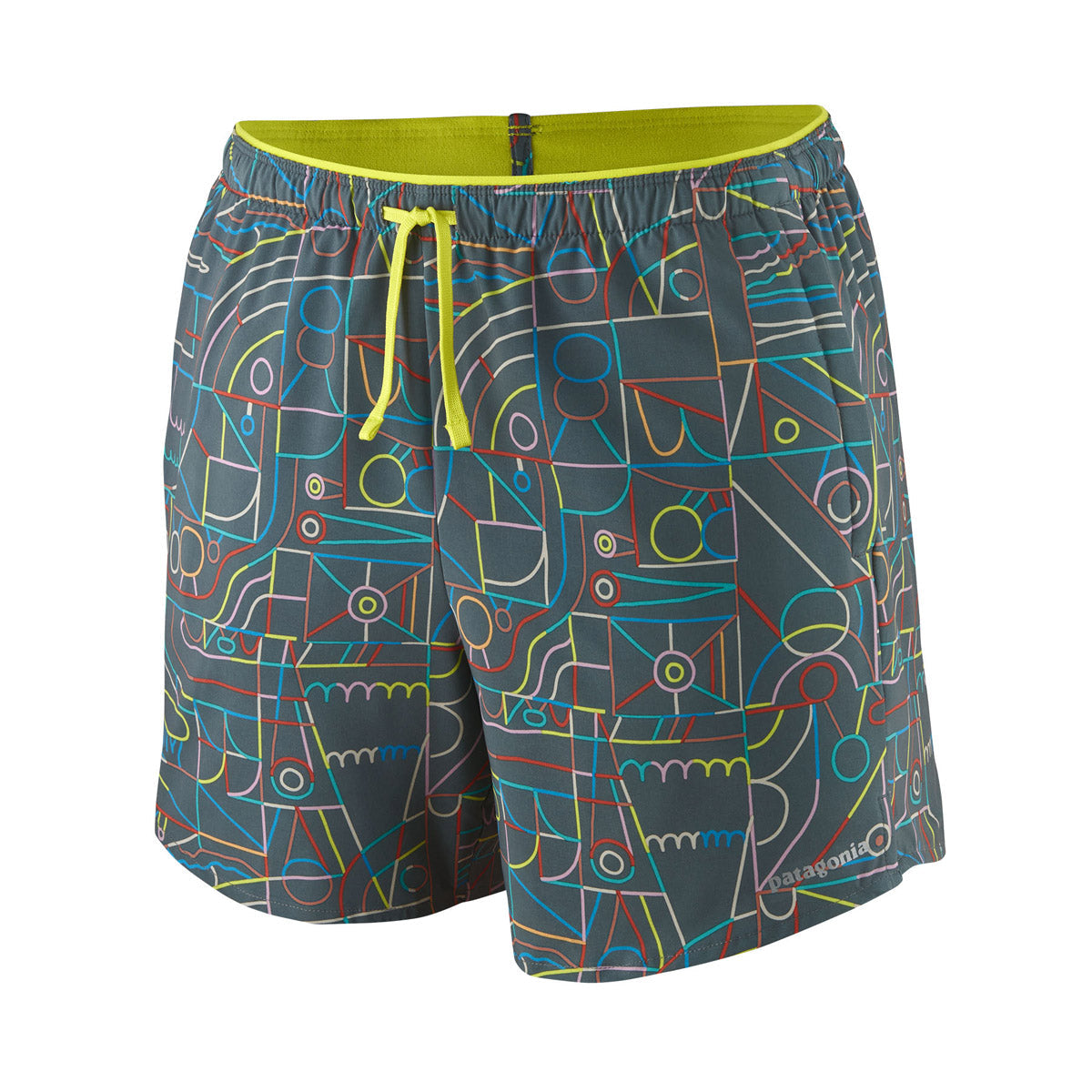 Patagonia Women&#39;s Multi Trails Shorts - 5 1/2 in. Lose Yourself Outline: Nouveau Green