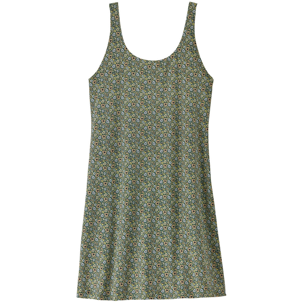 Patagonia Women's Maipo Dress Floral Fun: Conifer Green