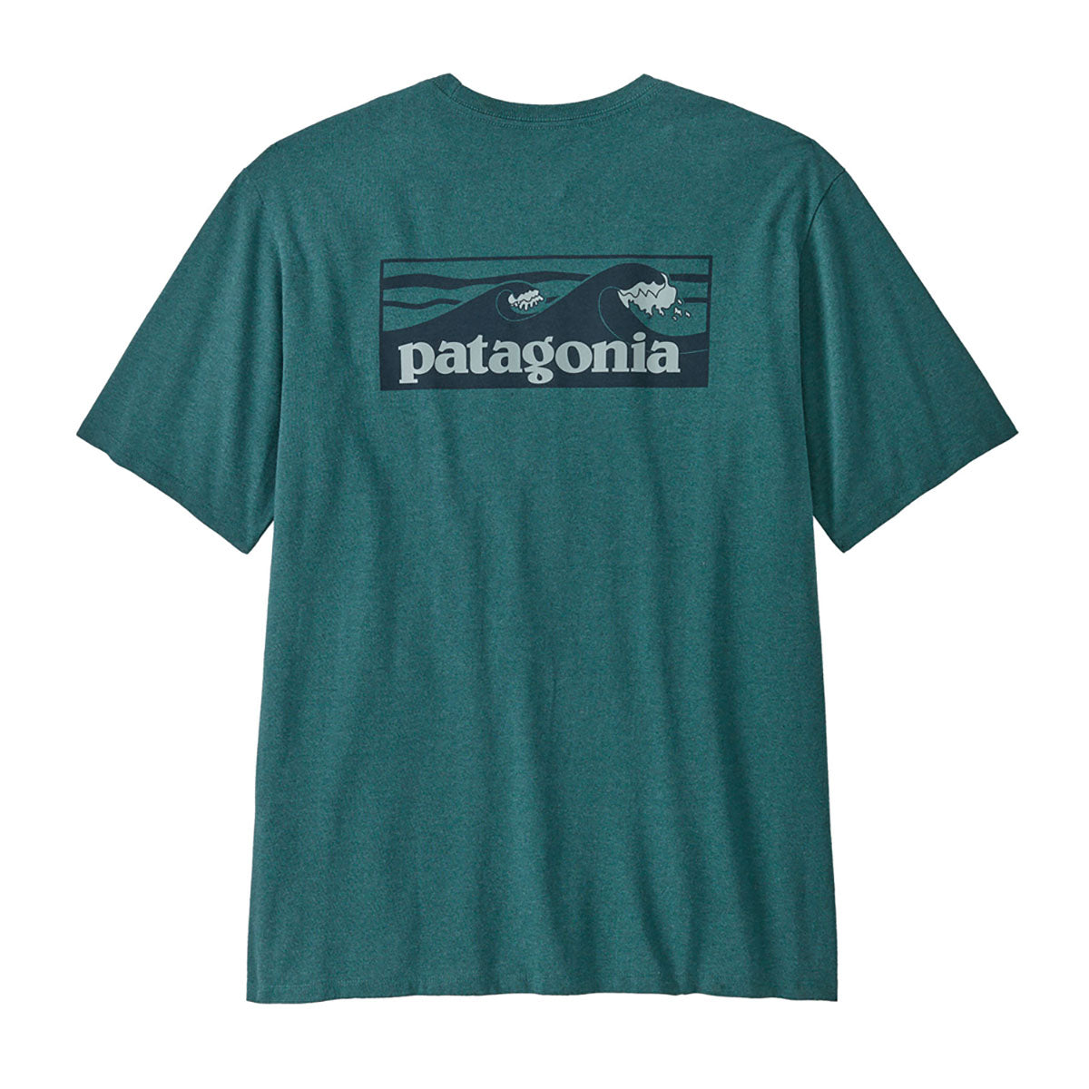 Patagonia Mens Boardshort Logo Pocket Responsibili-Tee Wetland Blue