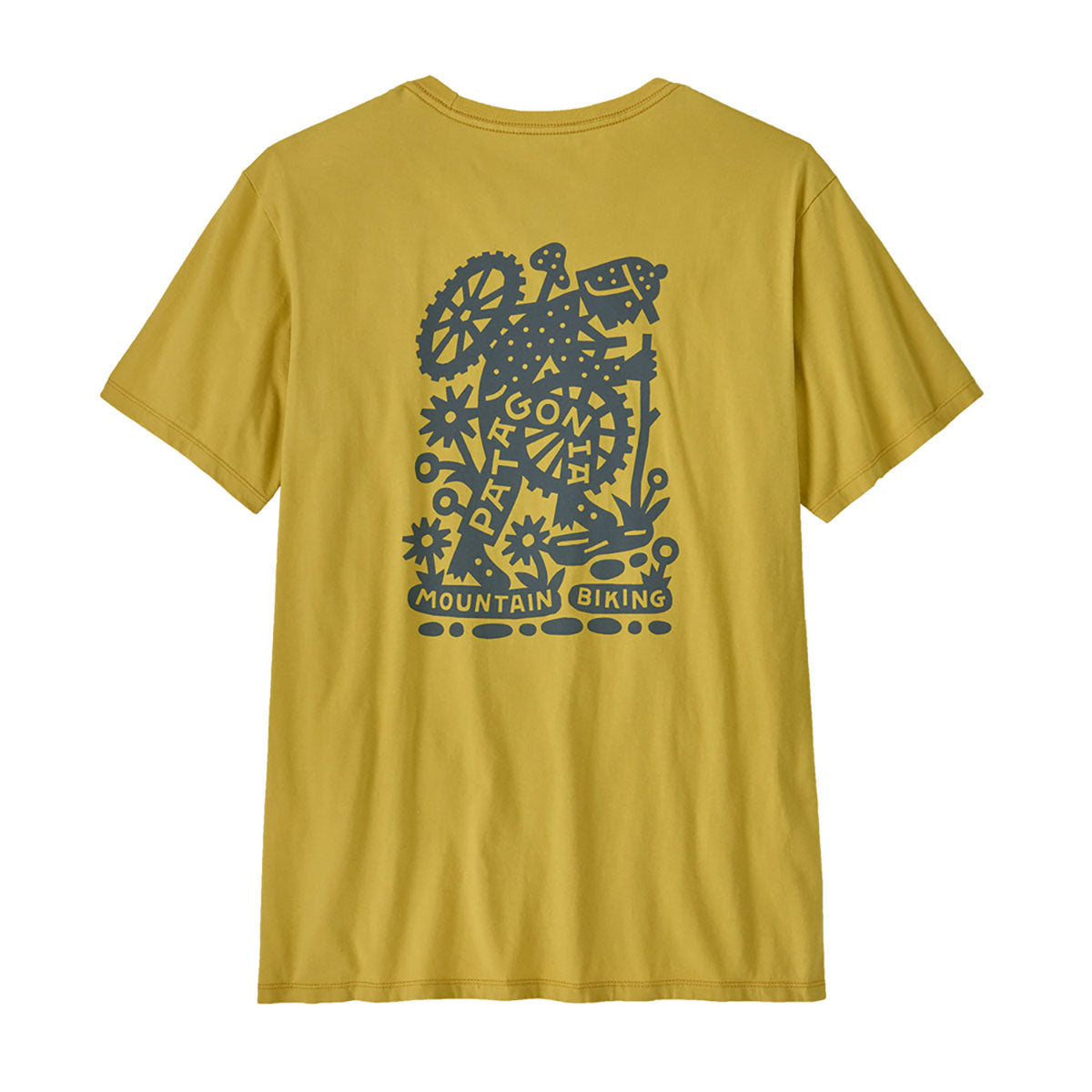 Patagonia Mens Hike-A-Bike Organic T-Shirt Bundle Green
