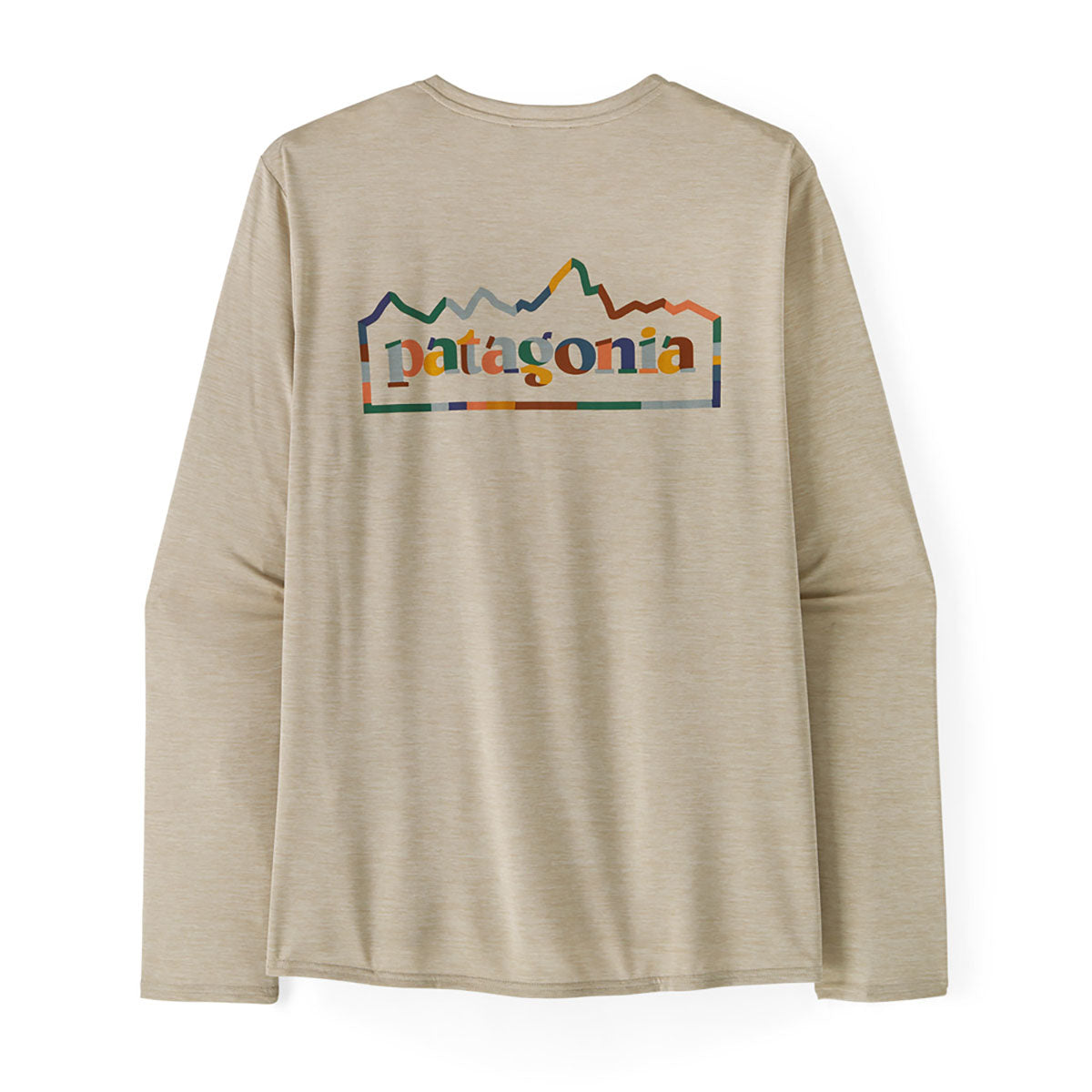 Patagonia Mens Long-Sleeved Capilene Cool Daily Graphic Shirt Unity Fitz: Pumice X-Dye