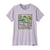 Patagonia Womens Capilene Cool Daily Graphic Shirt - Lands Trailseekers: Foxglove Purple