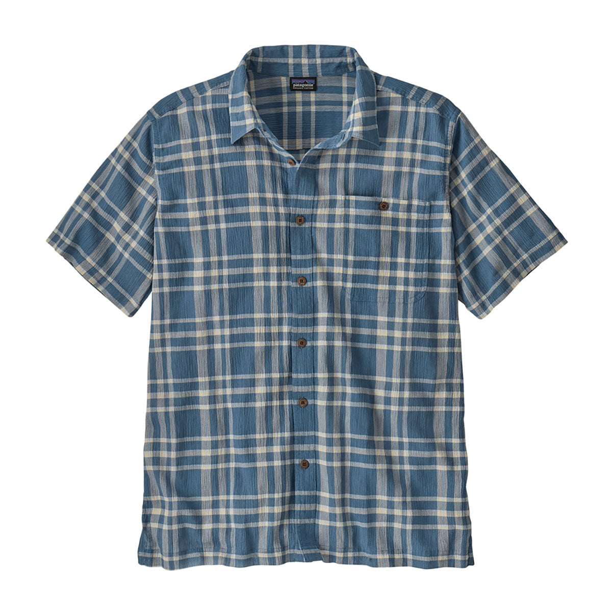 Patagonia Mens A/C Shirt Bloom: Still Blue