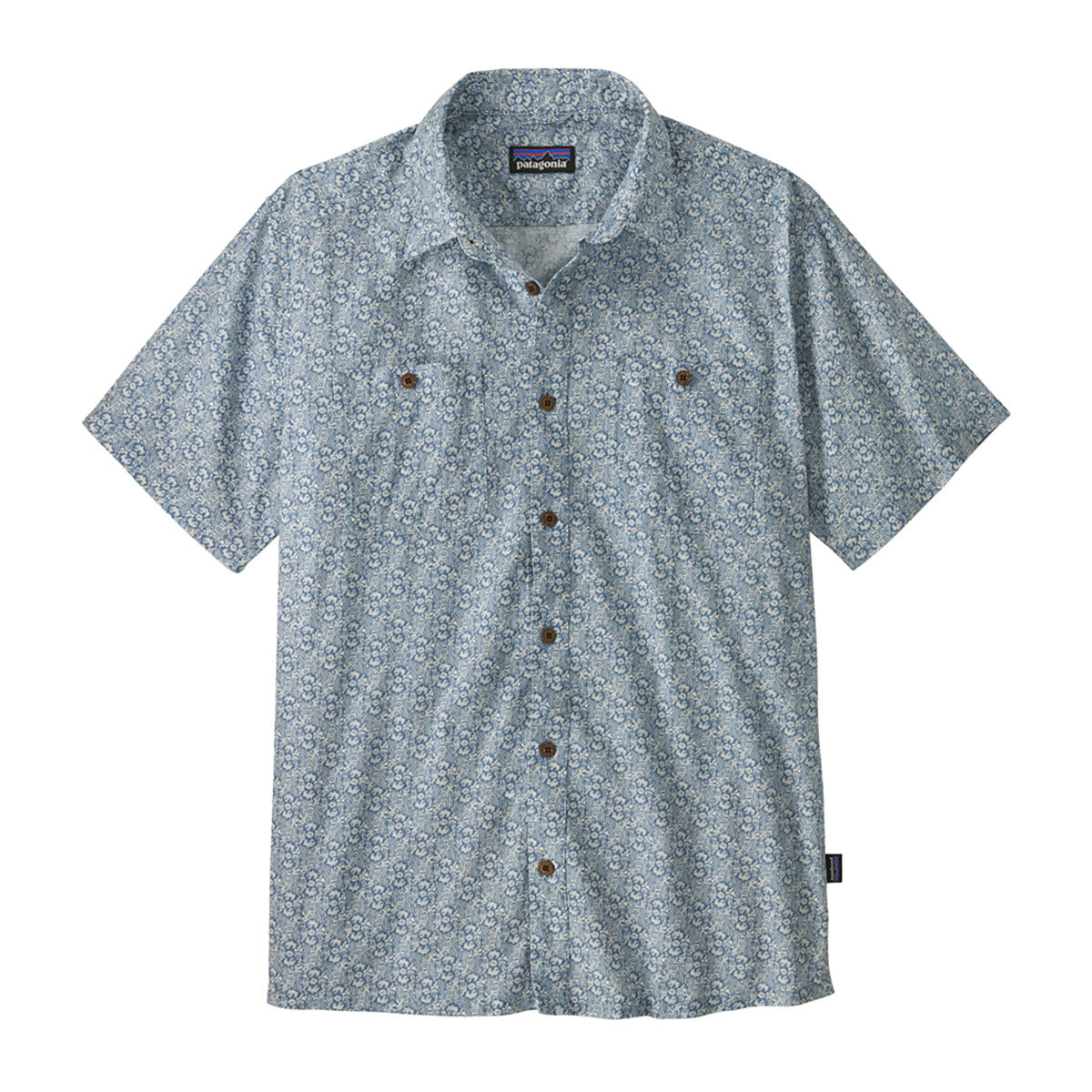 Patagonia Mens Back Step Shirt Mountain Breeze: Still Blue