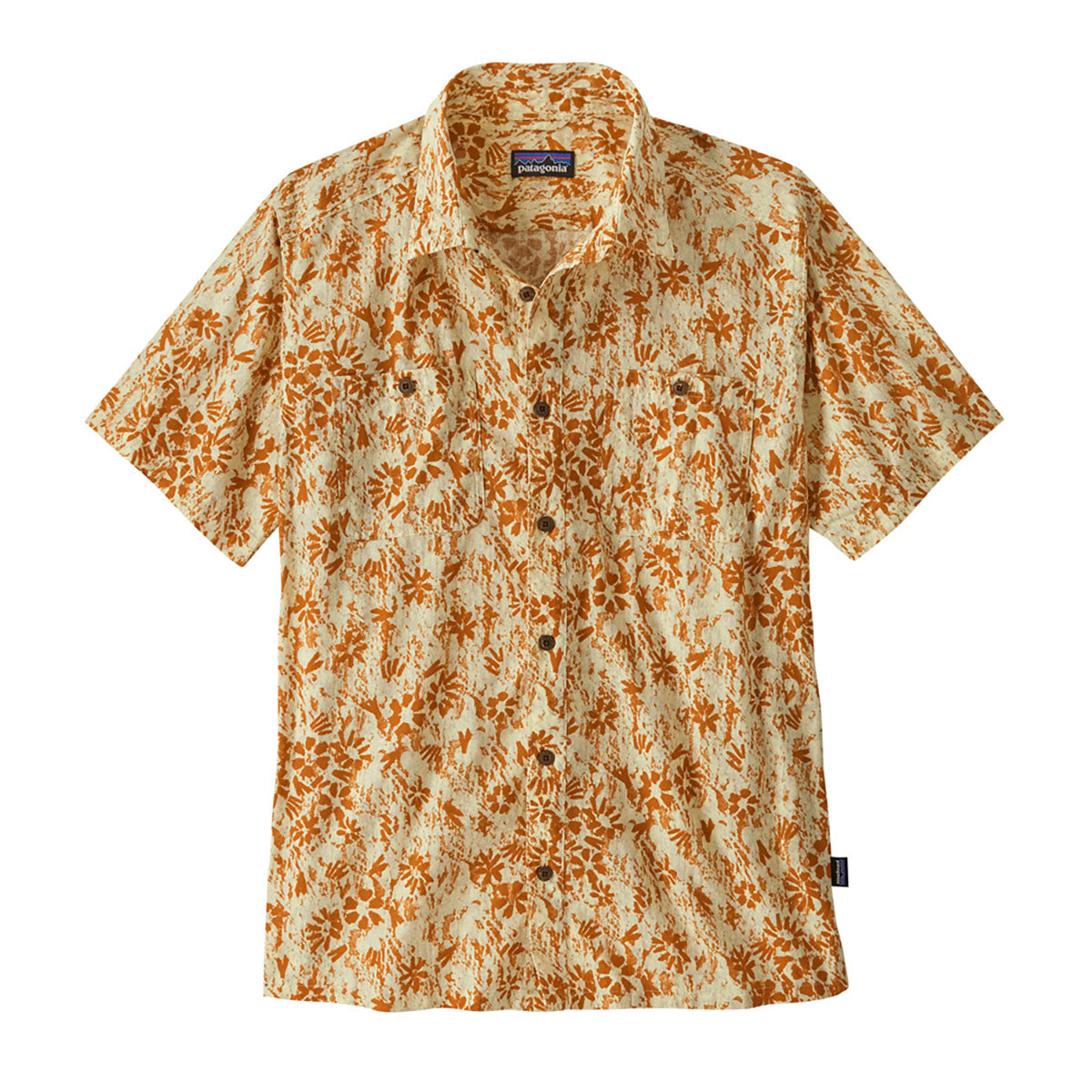 Patagonia Mens Back Step Shirt Wildflower Pastel: Buttercup Yellow