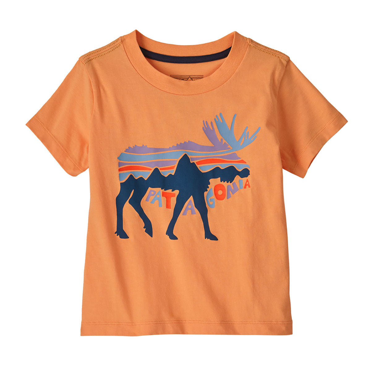Patagonia Baby Graphic T-Shirt Fitz Roy Moose: Heirloom Peach
