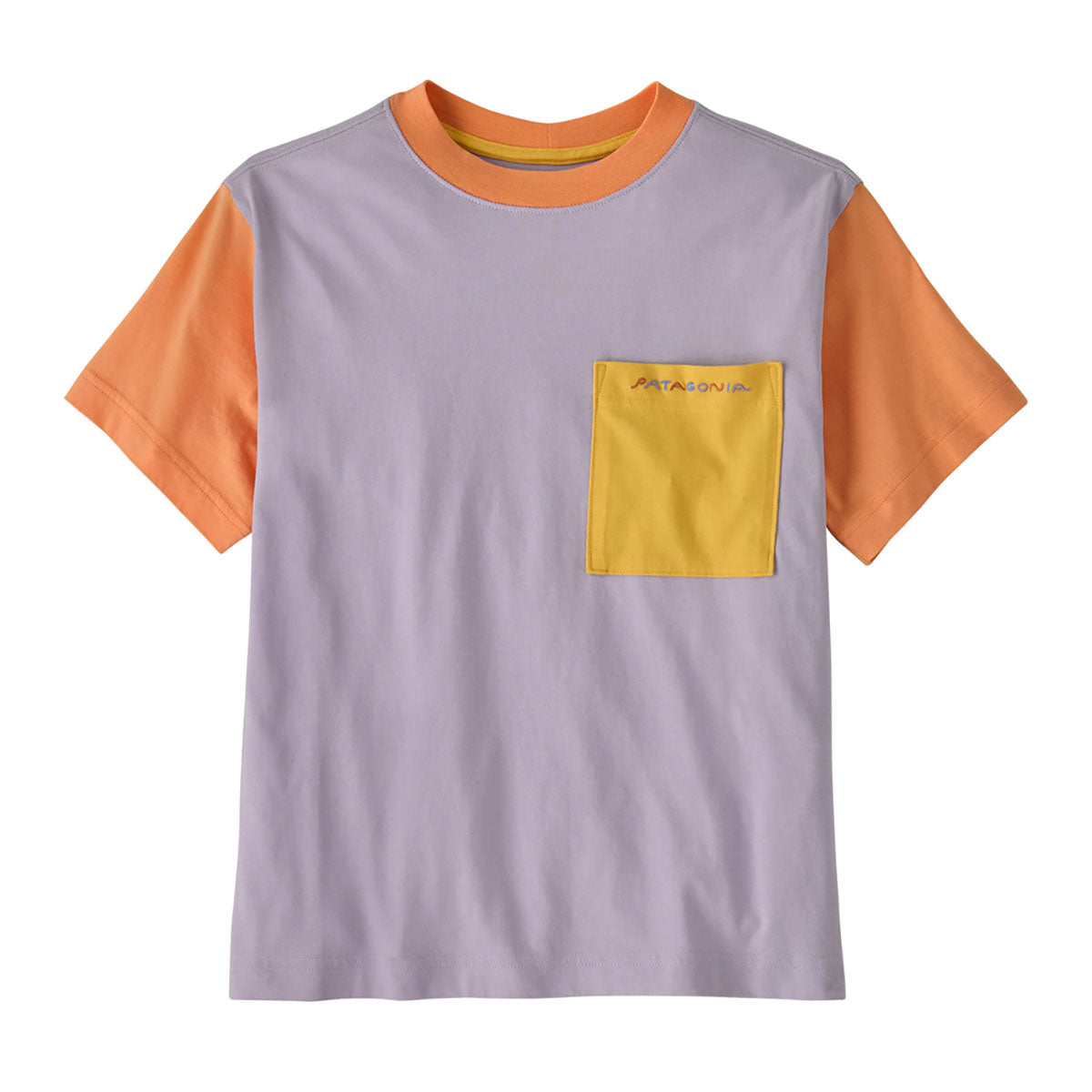 Patagonia Kids Pocket T-shirt olar Roller: Foxglove Purple / S