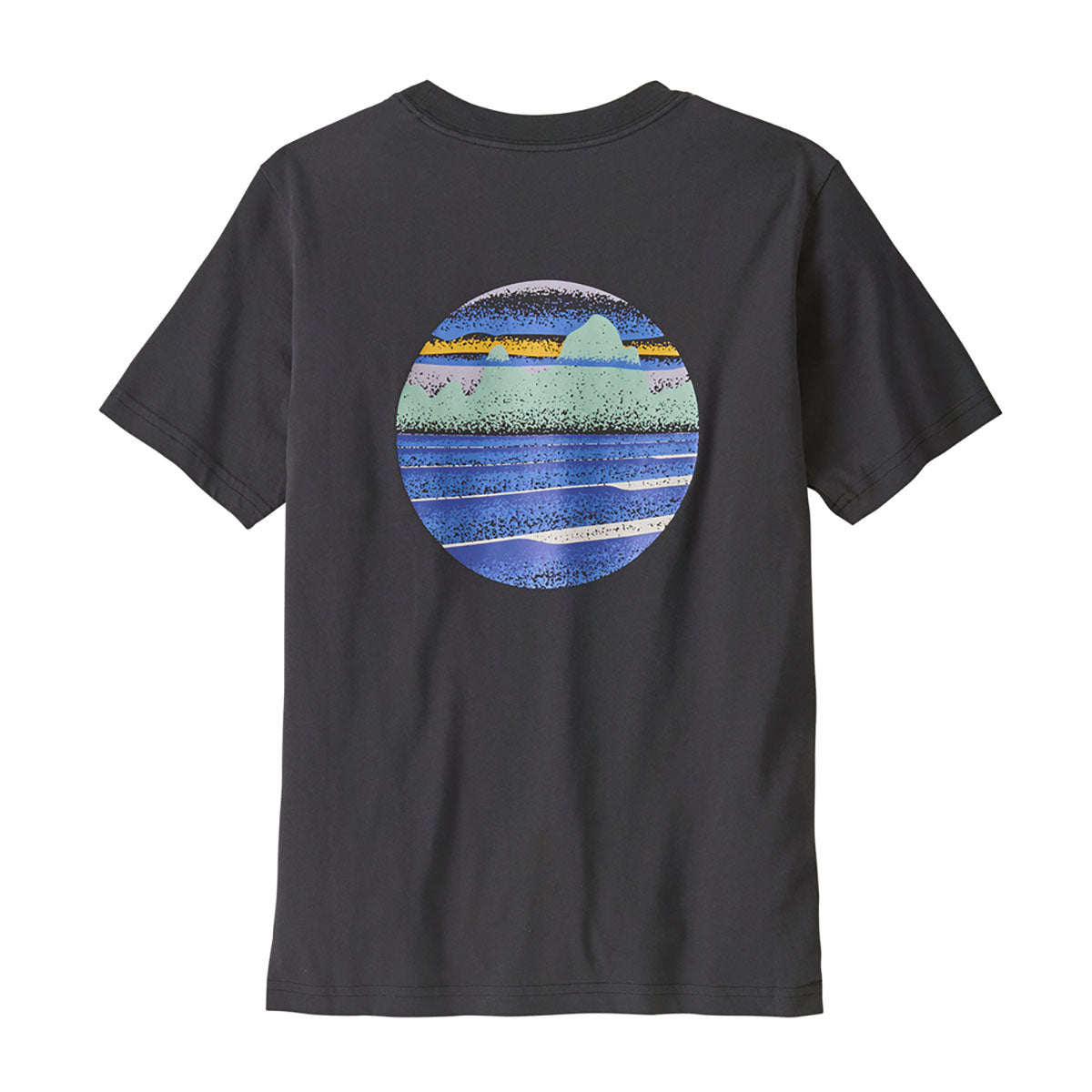 Patagonia Kids Skyline Stencil T-shirt Ink Black