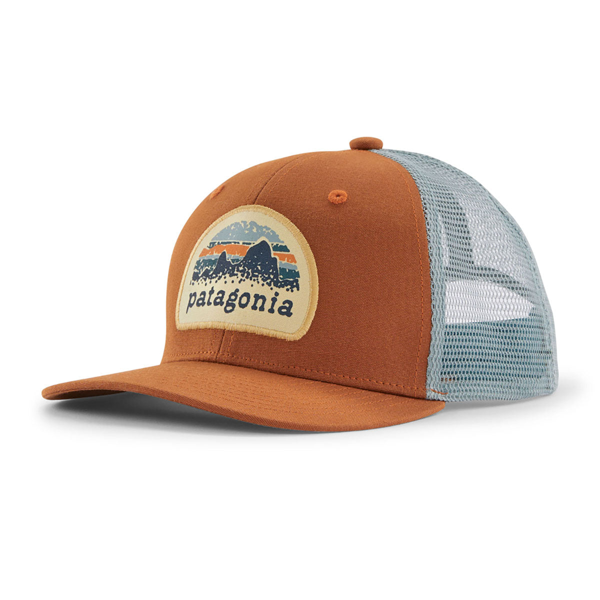 Patagonia Kids Trucker Hat Skyline Stencil: Robin Brown