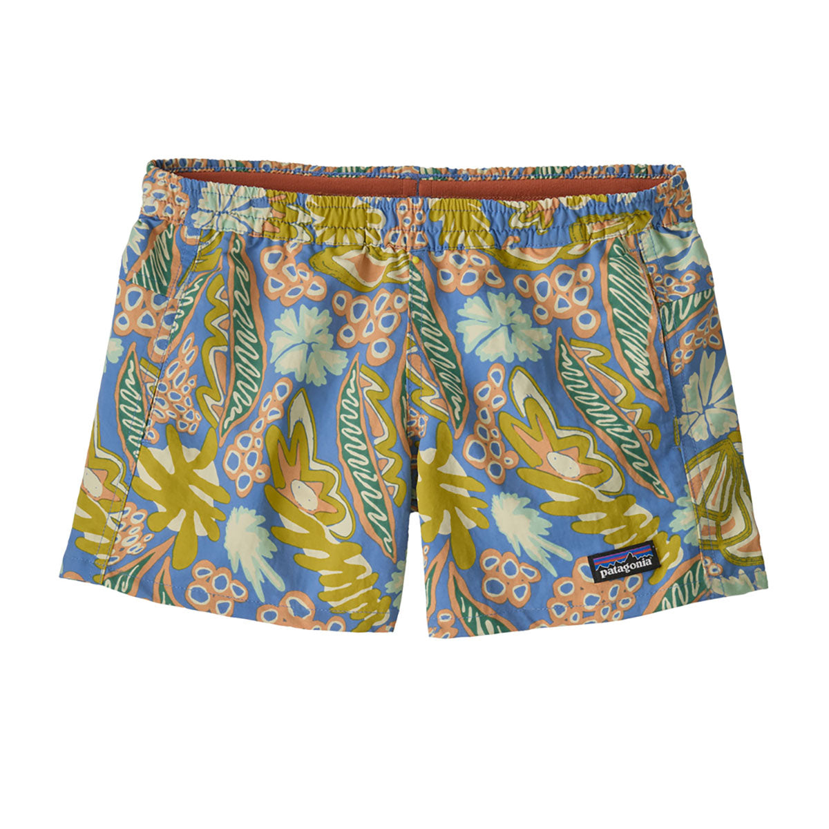 Patagonia Kids Baggies Shorts 4 - Unlined Flourish: Abundant Blue