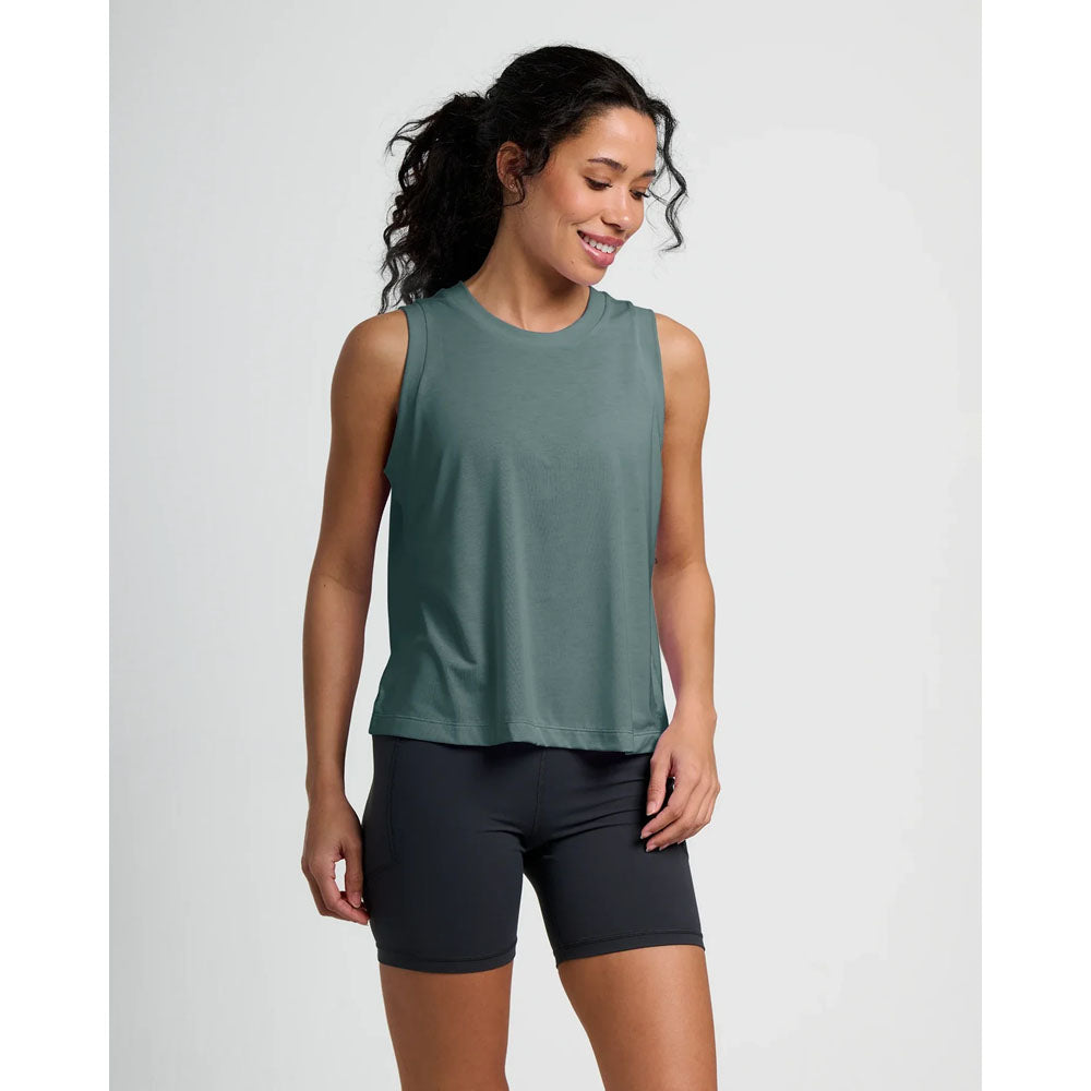 Free Fly Apparel Womens Elevate Lightweight Tank Stormy Sea