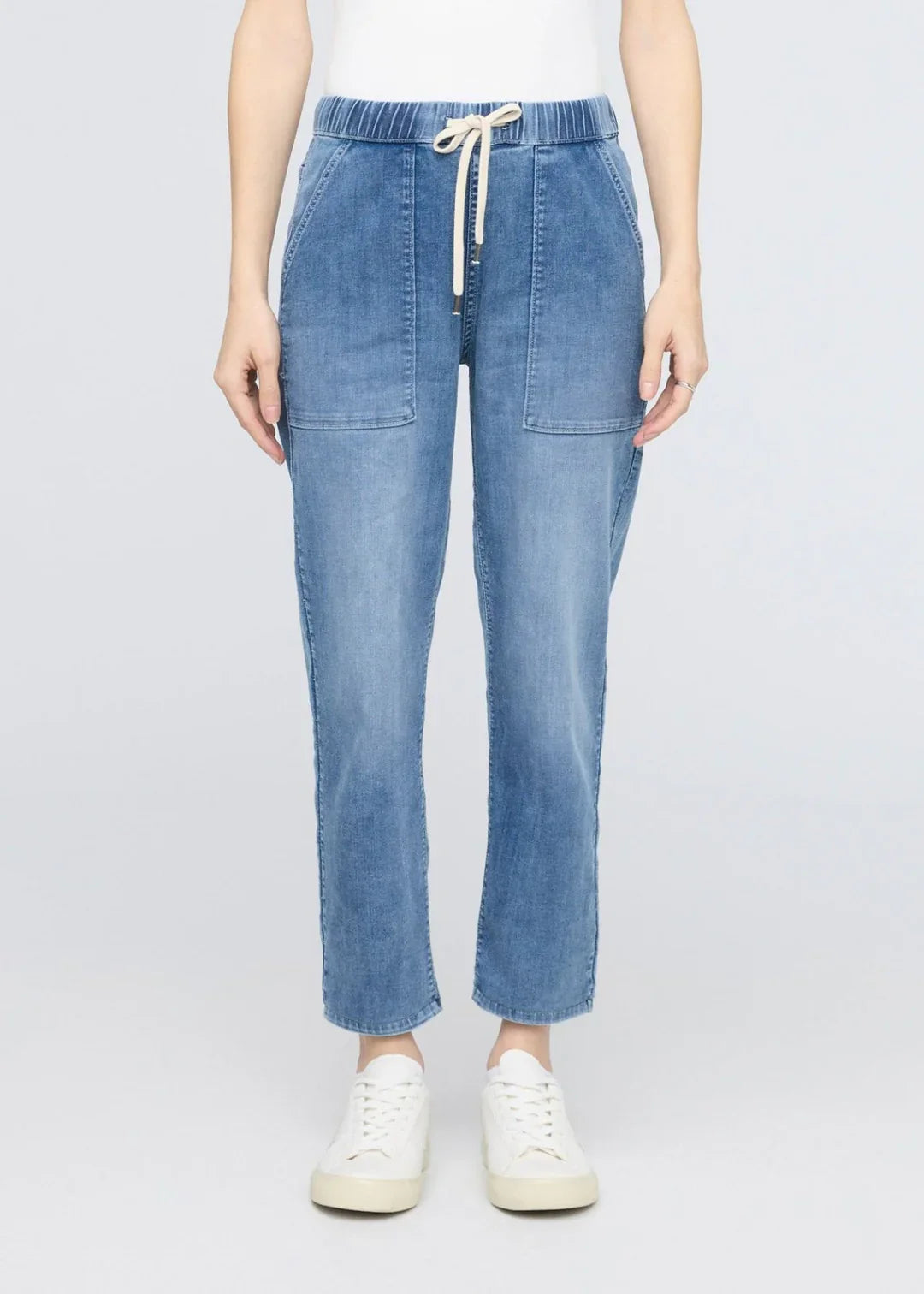 DU/ER W Performance Denim Lite Harbour Pant - 27 LT Light Stone / S