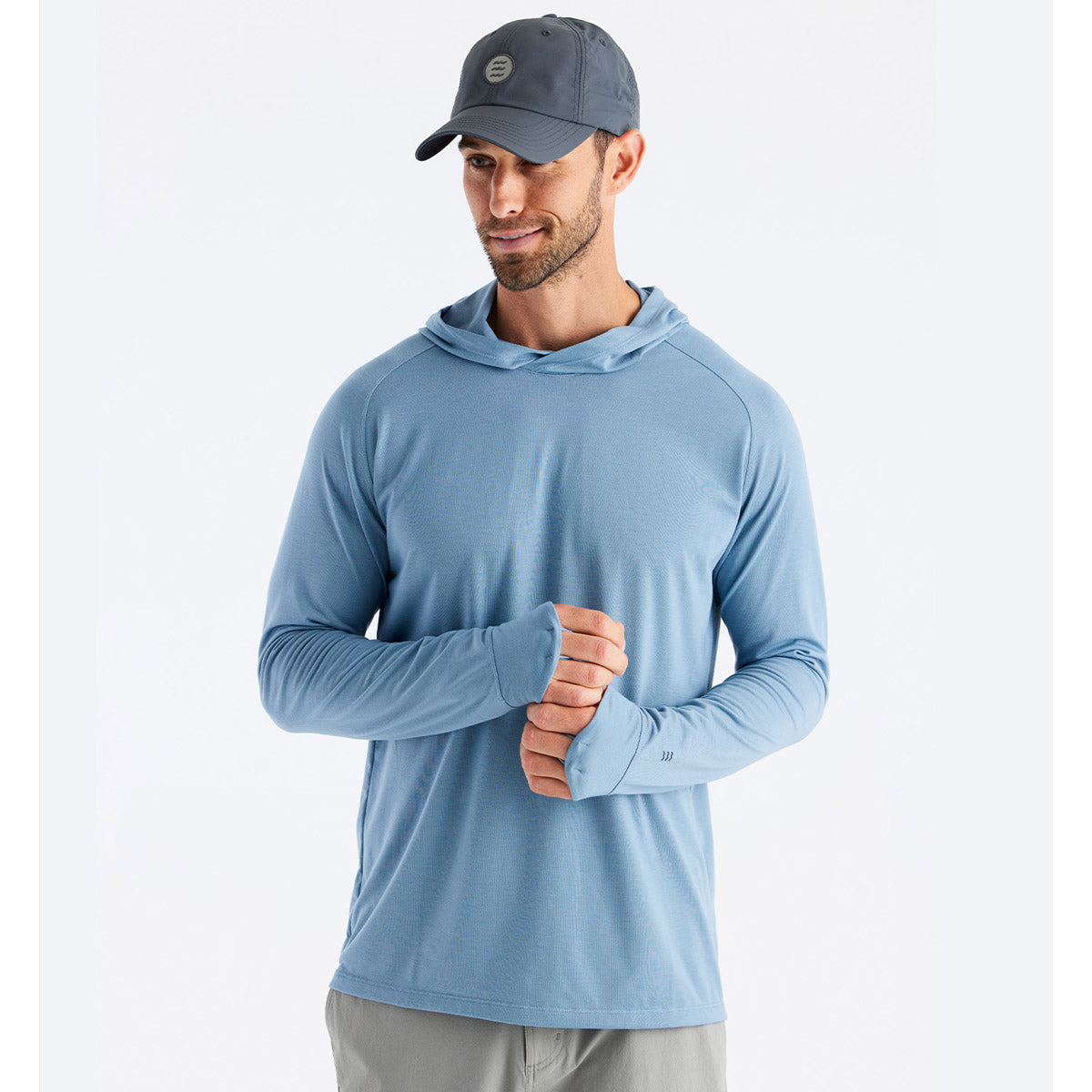 Free Fly Apparel Men&#39;s Elevate Hoodie Blue Fog