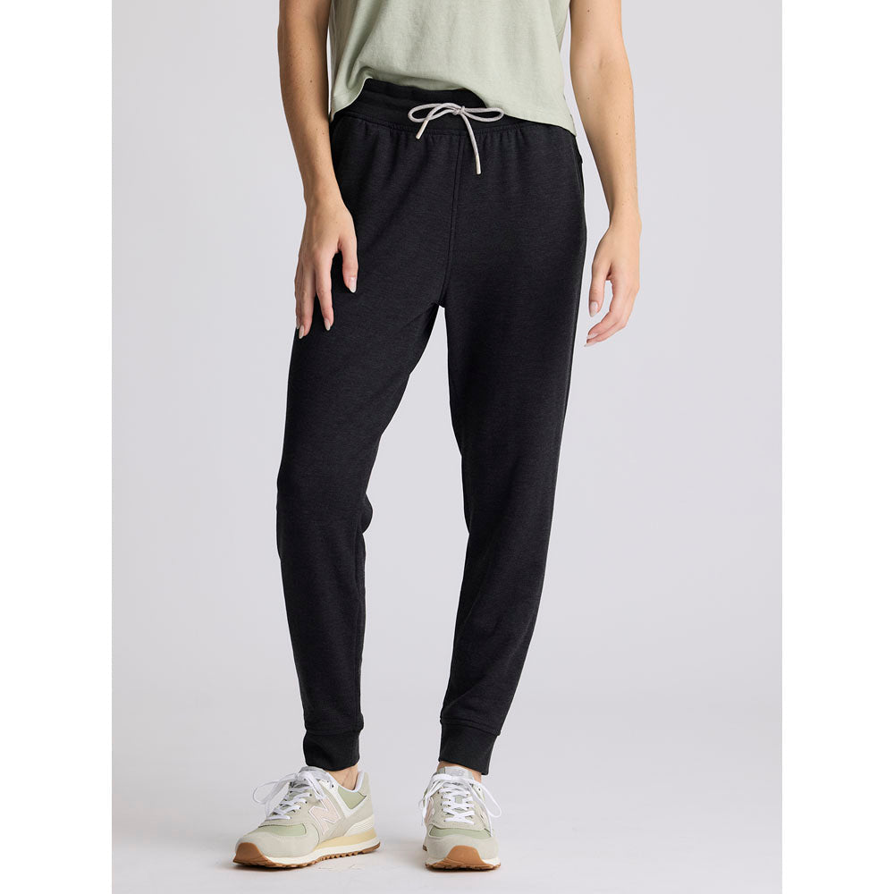 Free Fly Apparel Womens Bamboo Lightweight Fleece Jogger Heather Black