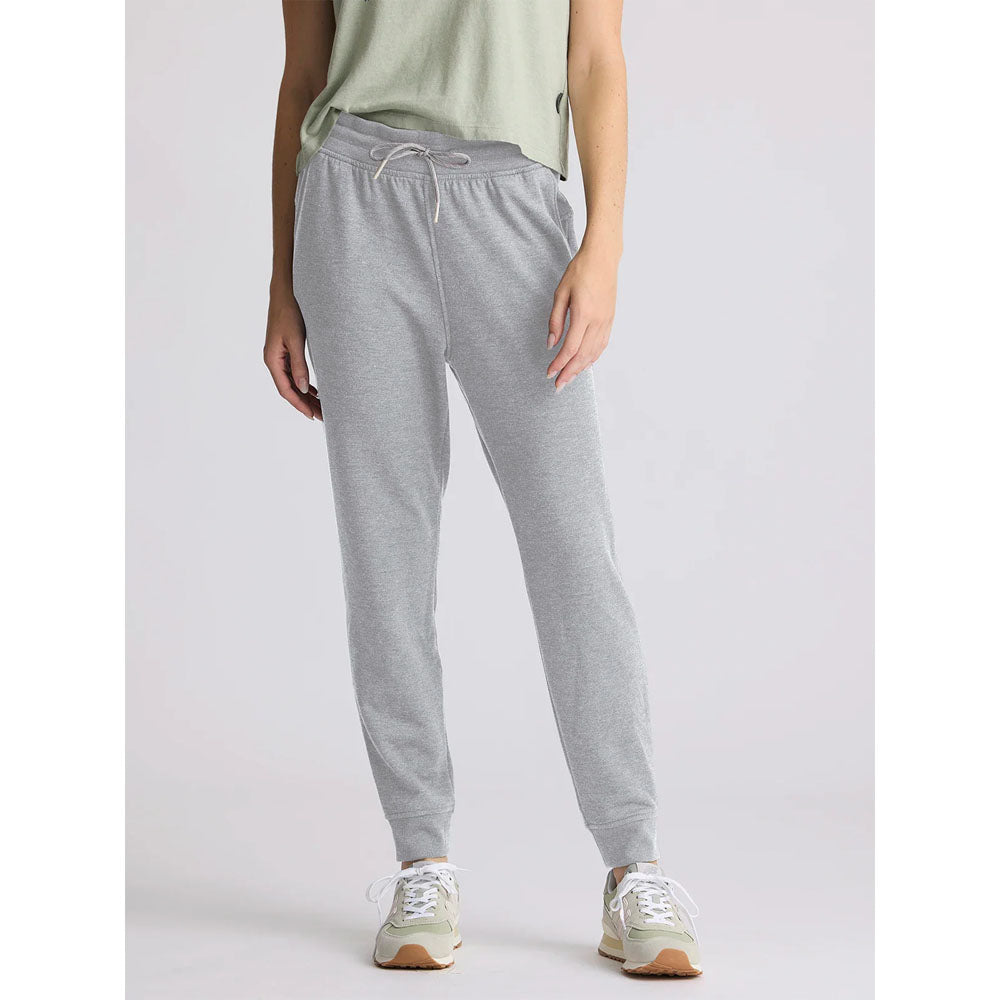 Free Fly Apparel Womens Bamboo Lightweight Fleece Jogger Light Heather Grey
