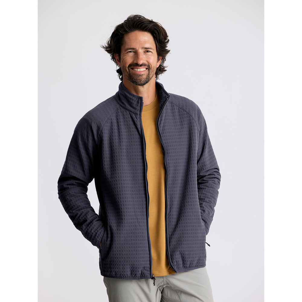 Free Fly Apparel Mens Gridback Fleece Jacket torm Cloud / S