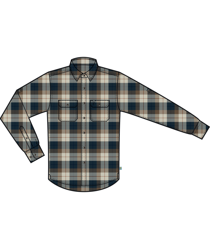 Fjallraven Men's Singi Heavy Flannel Shirt 227 Dark Sand