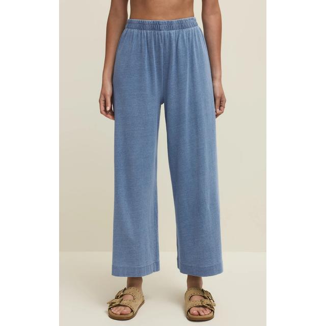 Z Supply W Scout Jersey Denim Pant RI Santorini Indigo / S