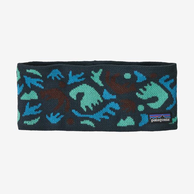 Patagonia Powder Town Headband ASBE Across Oceans: Smolder Blue