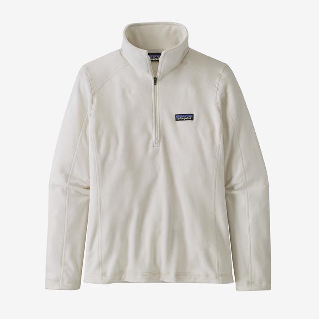 Patagonia Women&#39;s Micro D 1/4 Zip BCW Birch White