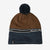 Patagonia LW Powder Town Beanie SBLS Skyline Block: Shelter Brown