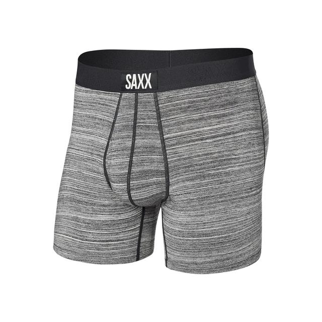 Saxx Underwear Co. Mens Ultra Boxer Brief SHG Spacedye Heather/Grey
